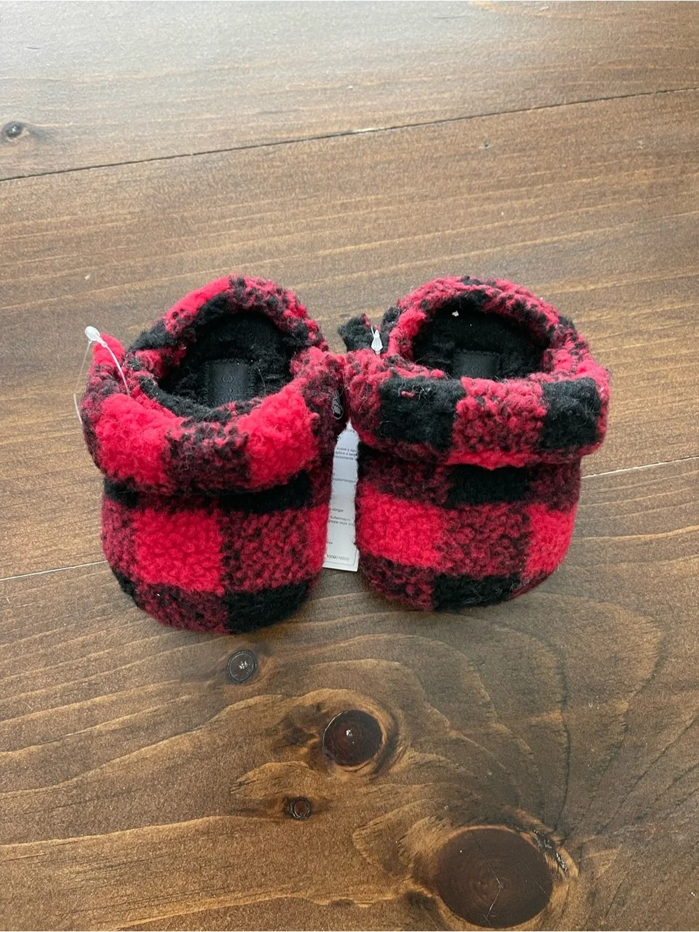 Crocs Kids' Classic Cozzzy Slippers - Buffalo Plaid